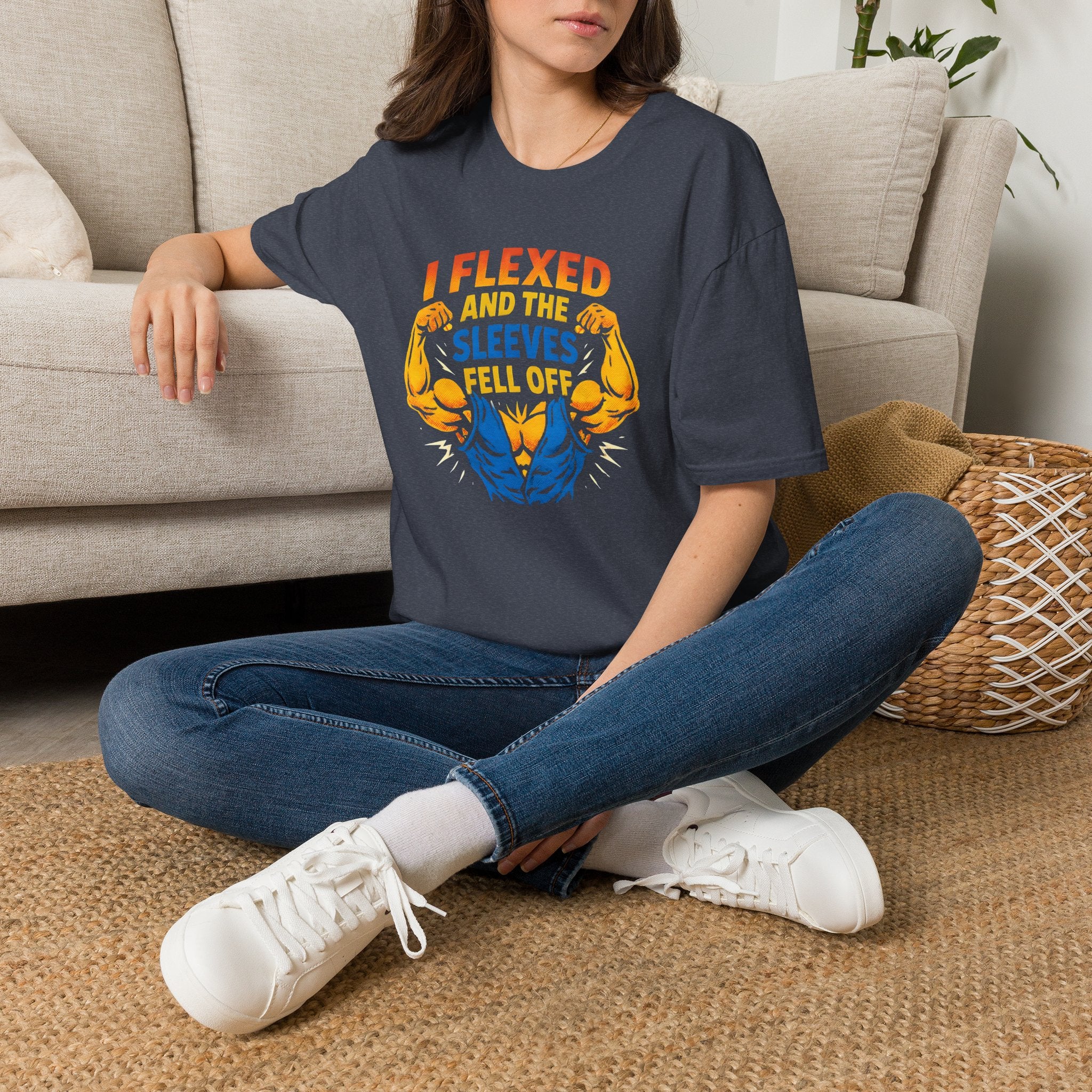 Flexed Arms Sleeves Off T-Shirt