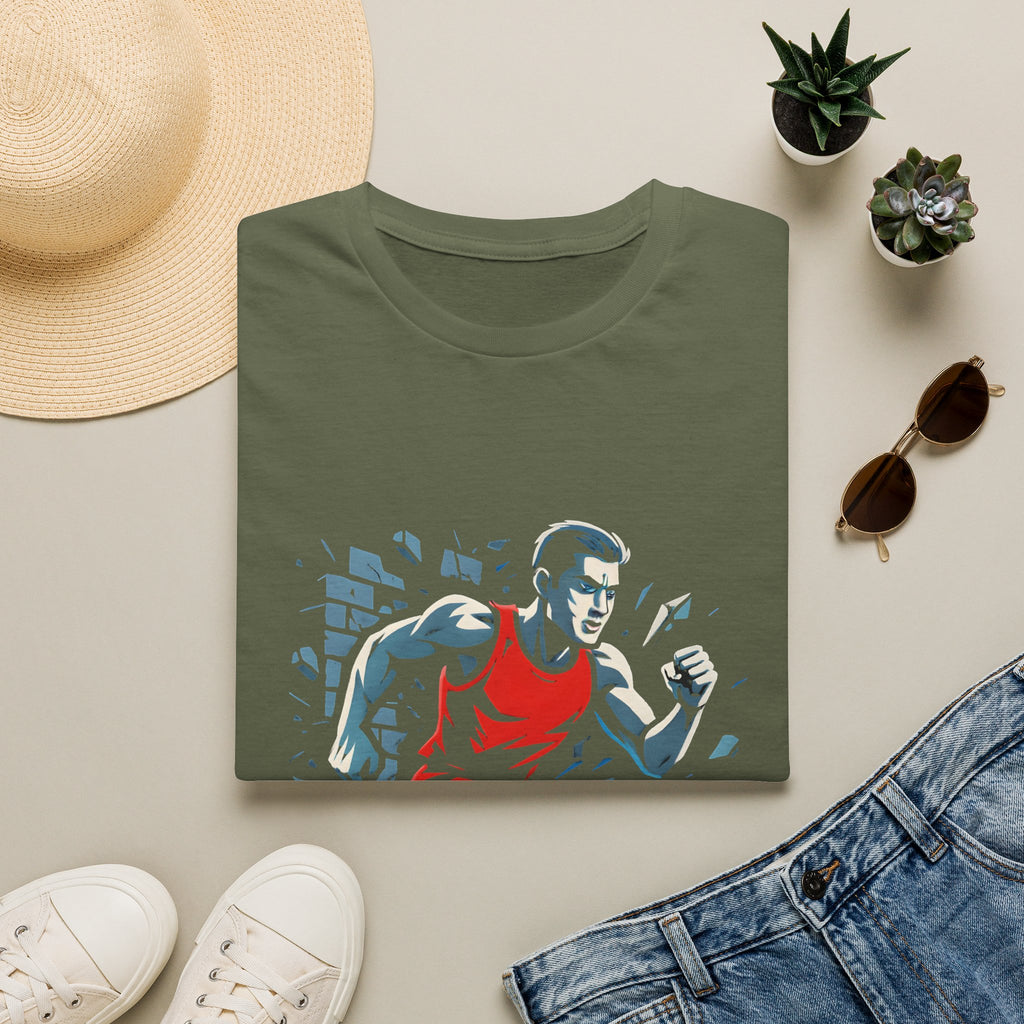 Runner Breaks Through Wall T-Shirt