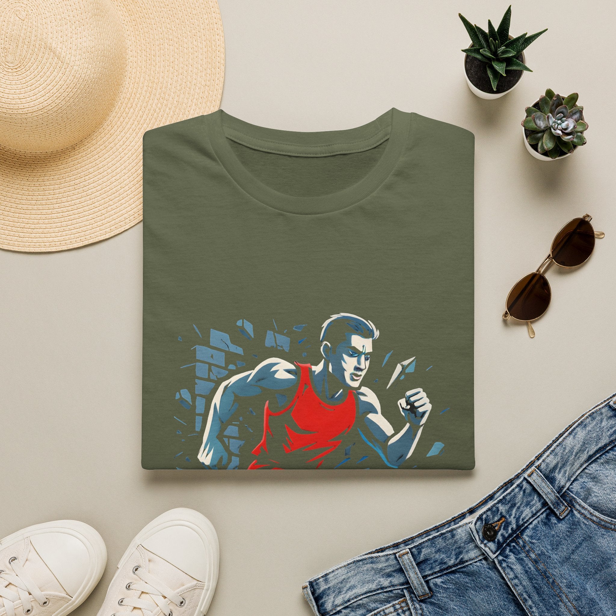 Runner Breaks Through Wall T-Shirt