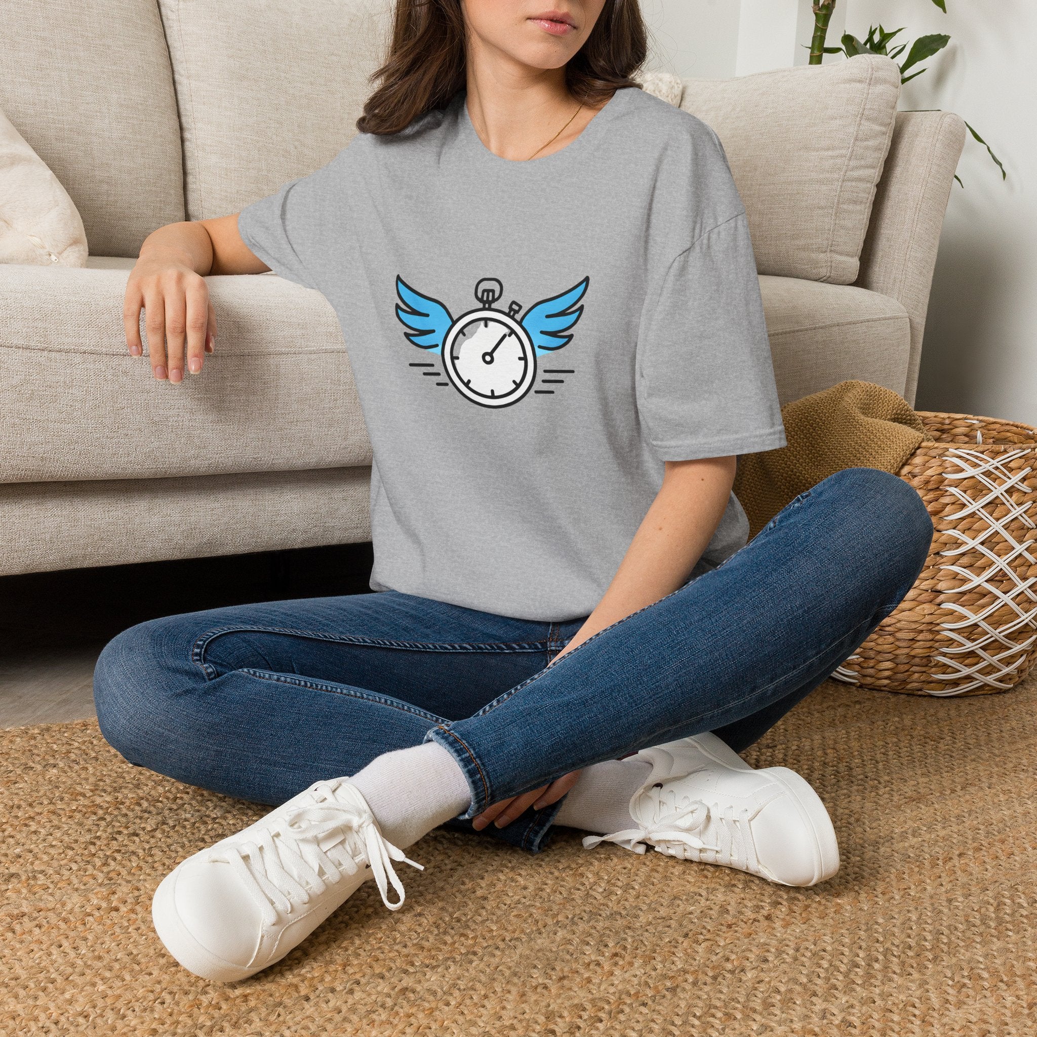 Clock with Wings T-Shirt