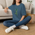 Floral yoga silhouette T-Shirt
