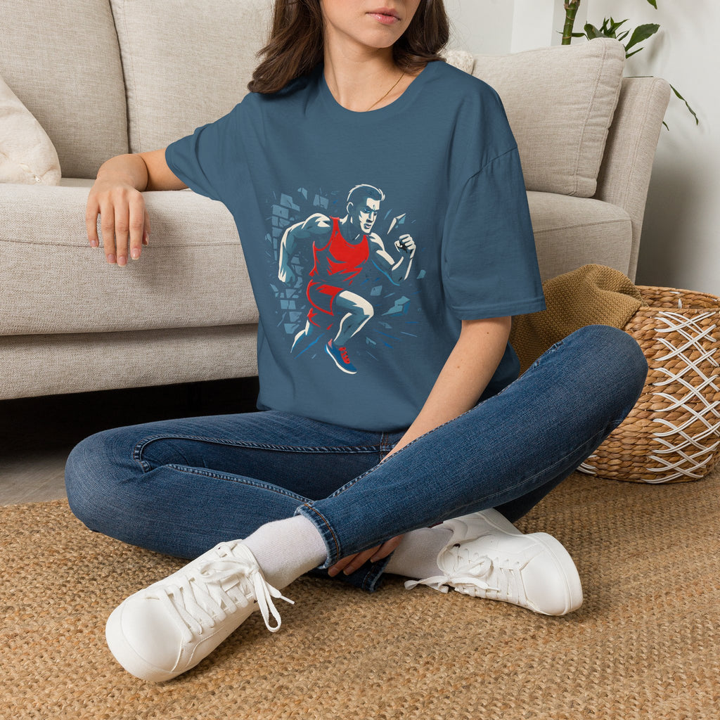 Runner Breaks Through Wall T-Shirt