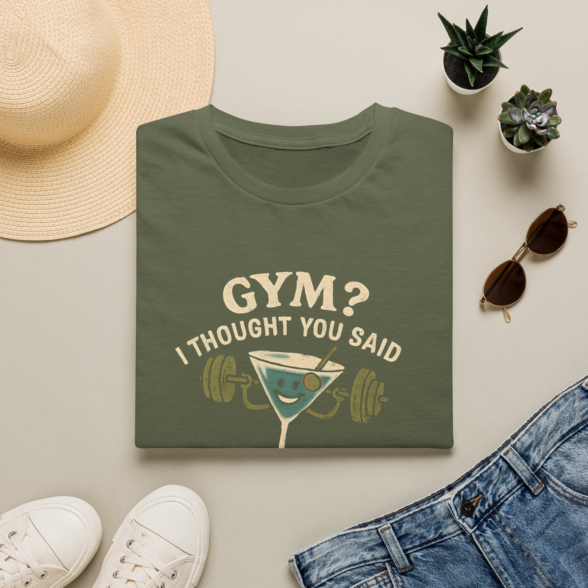 Gym or Gin Pun T-Shirt