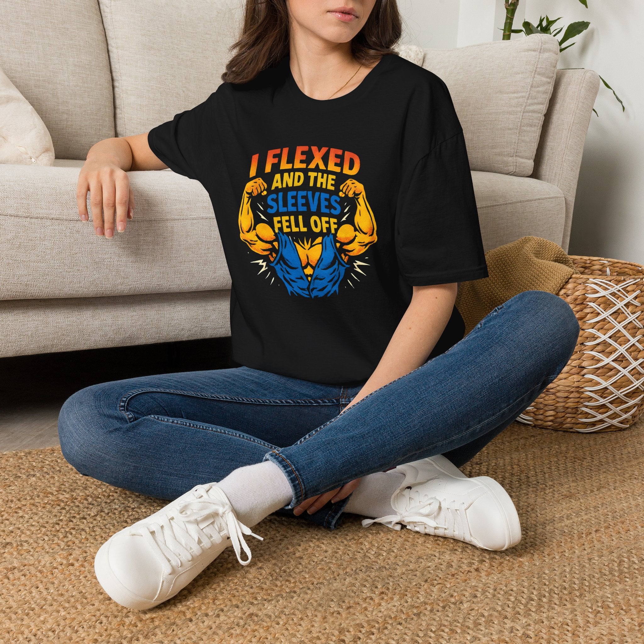 Flexed Arms Sleeves Off T-Shirt
