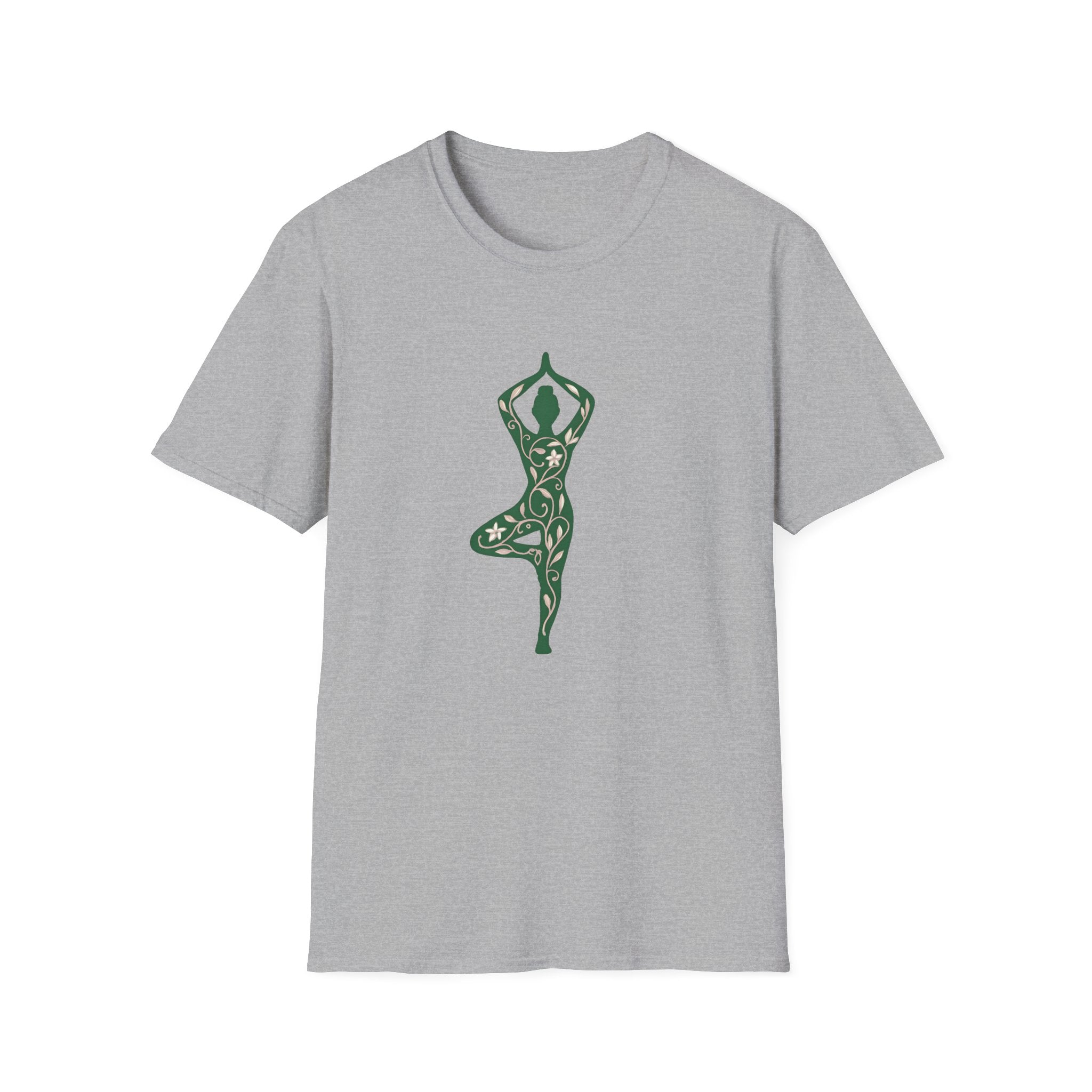 Floral yoga silhouette T-Shirt