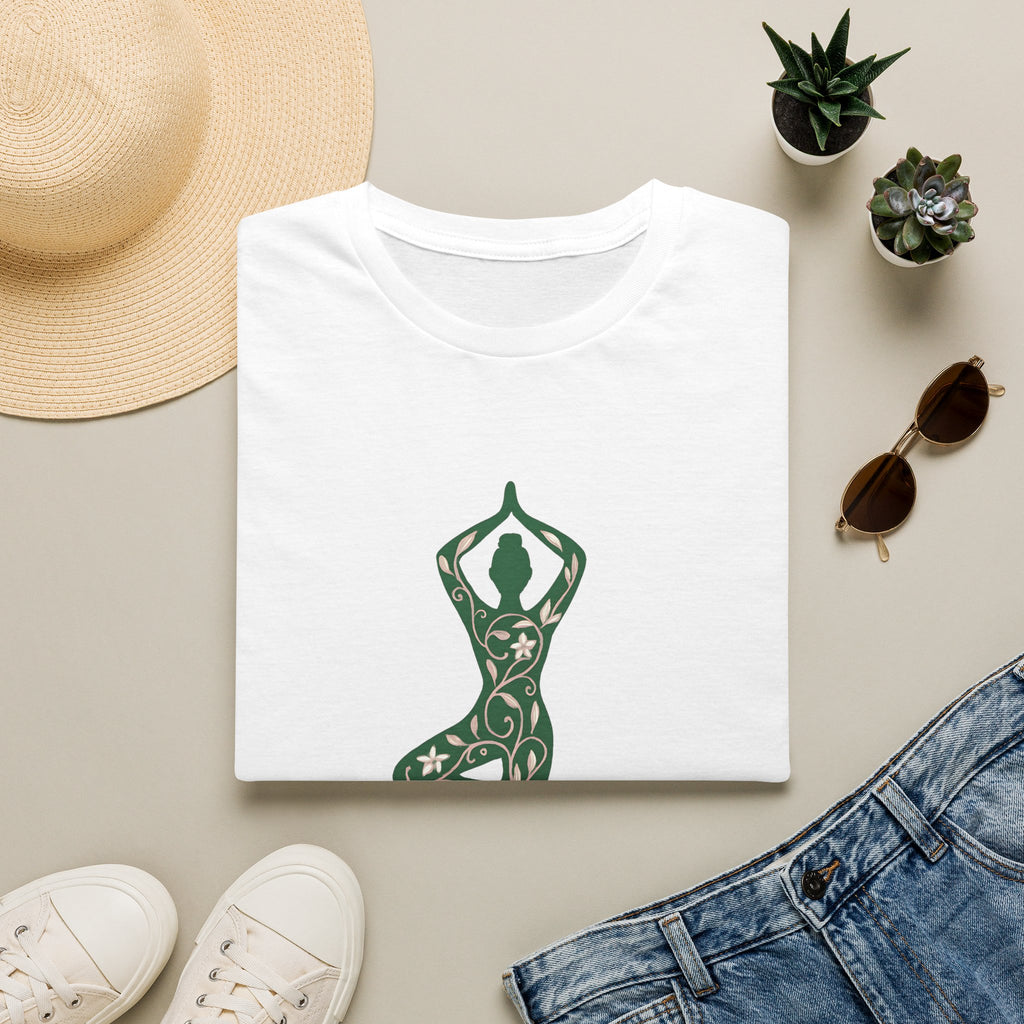 Floral yoga silhouette T-Shirt