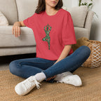 Floral yoga silhouette T-Shirt