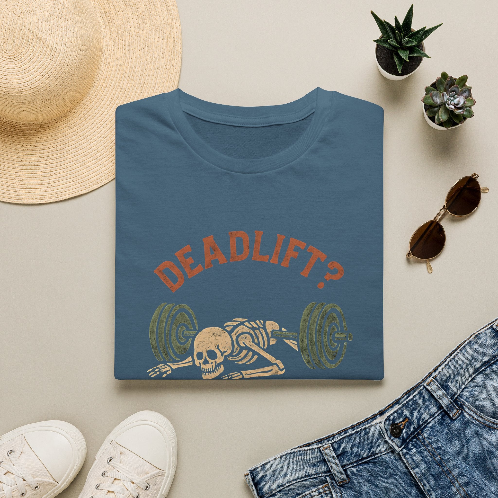 Deadlift Skeleton Meme T-Shirt