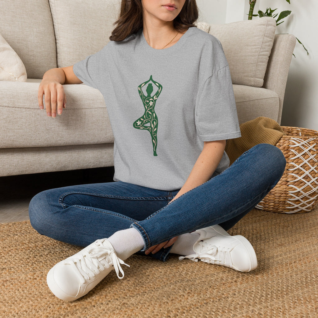 Floral yoga silhouette T-Shirt