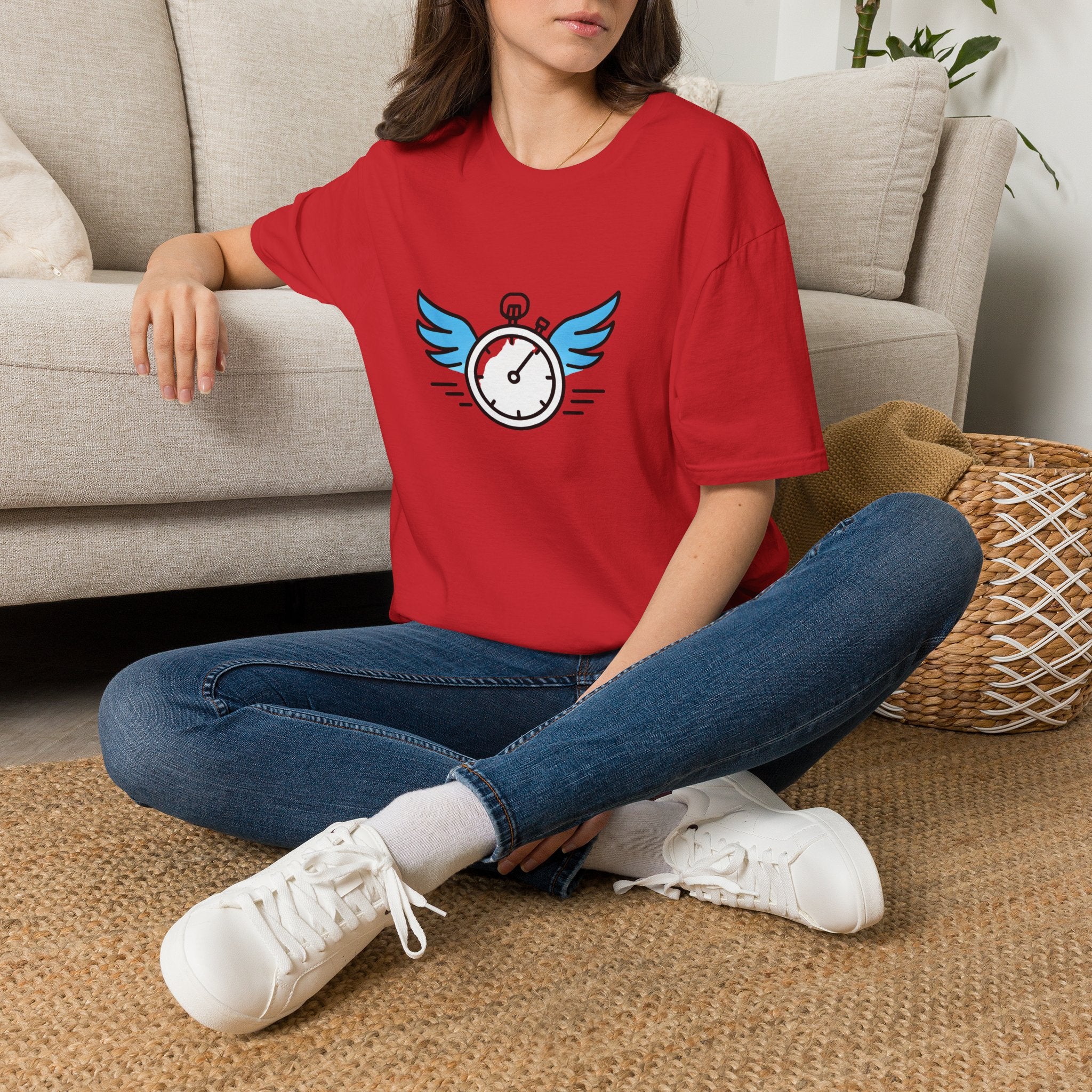 Clock with Wings T-Shirt