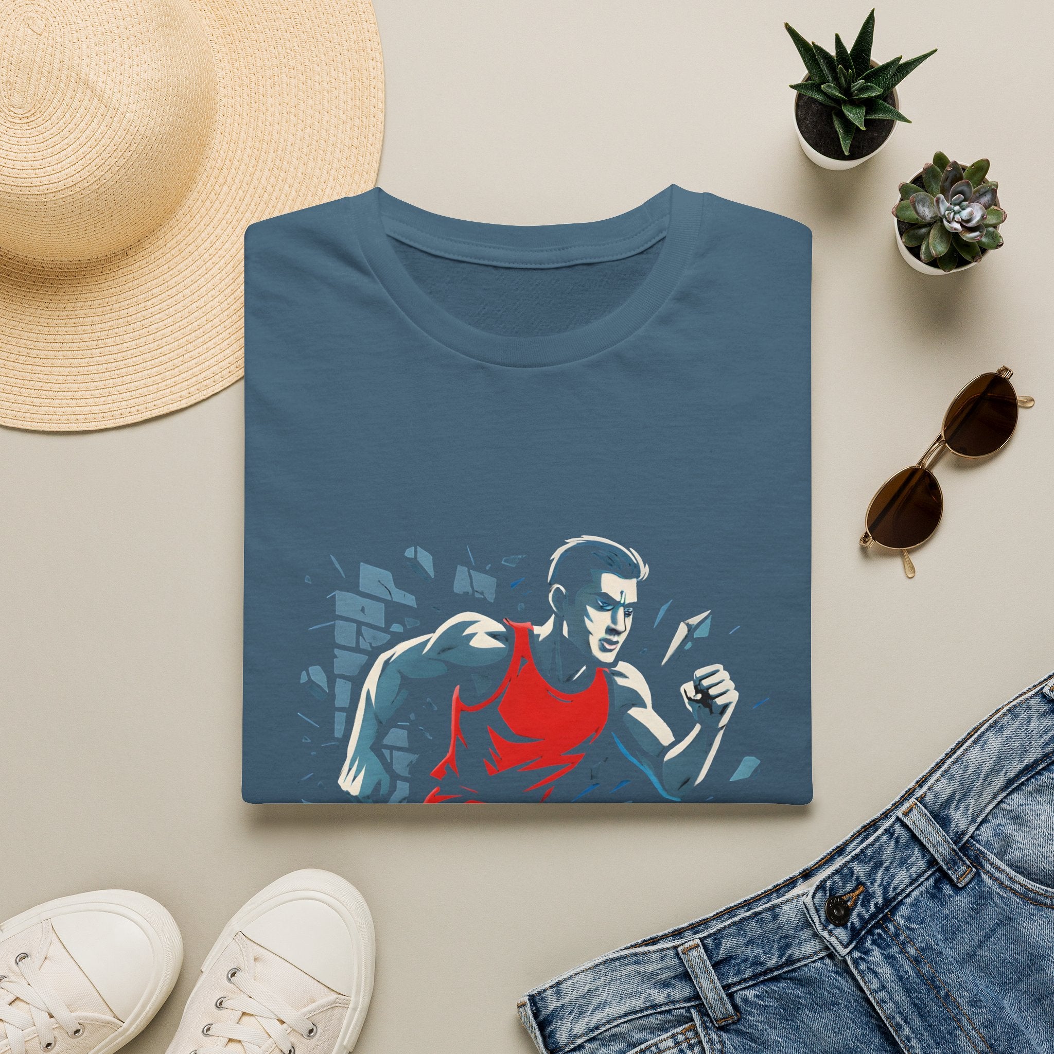 Runner Breaks Through Wall T-Shirt