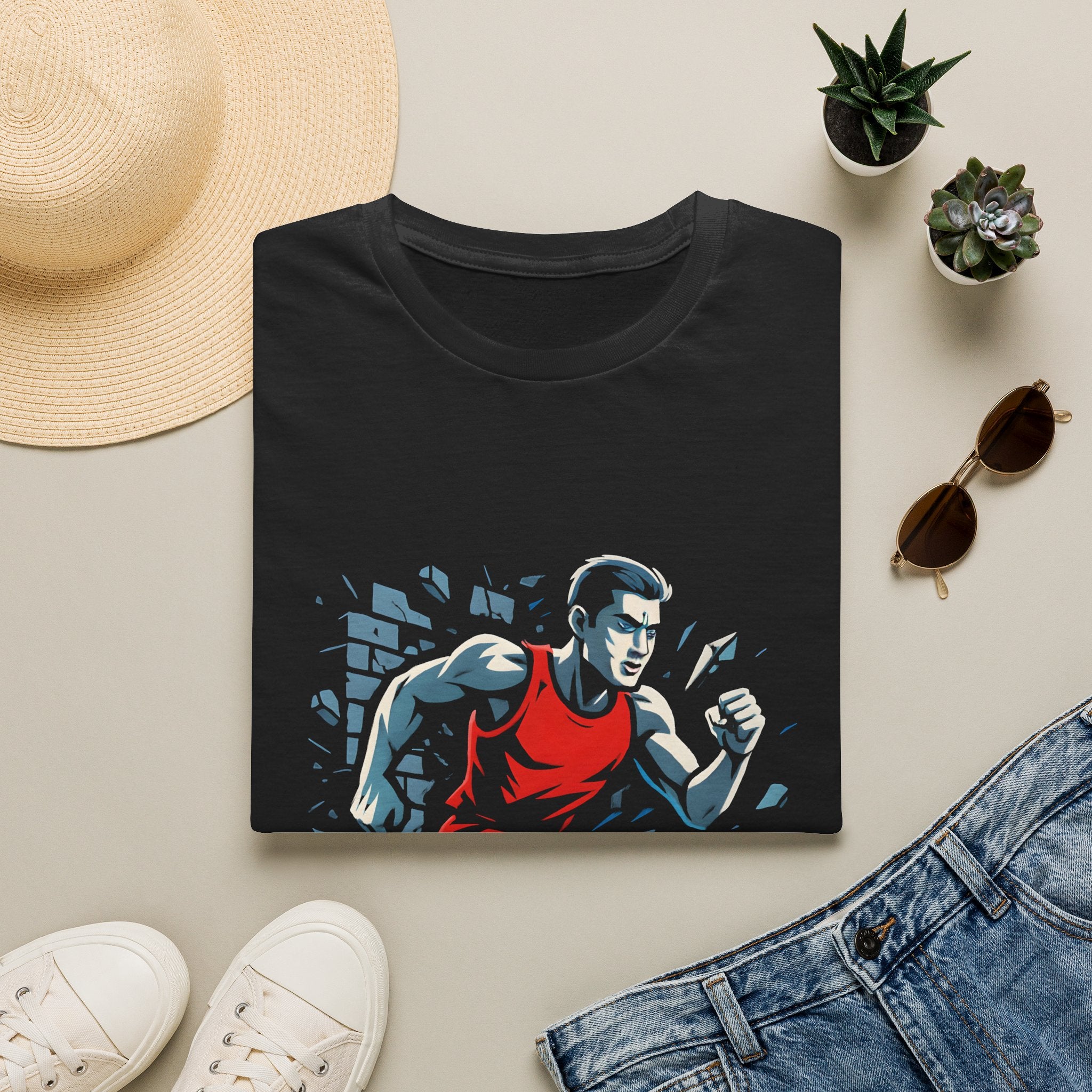 Runner Breaks Through Wall T-Shirt