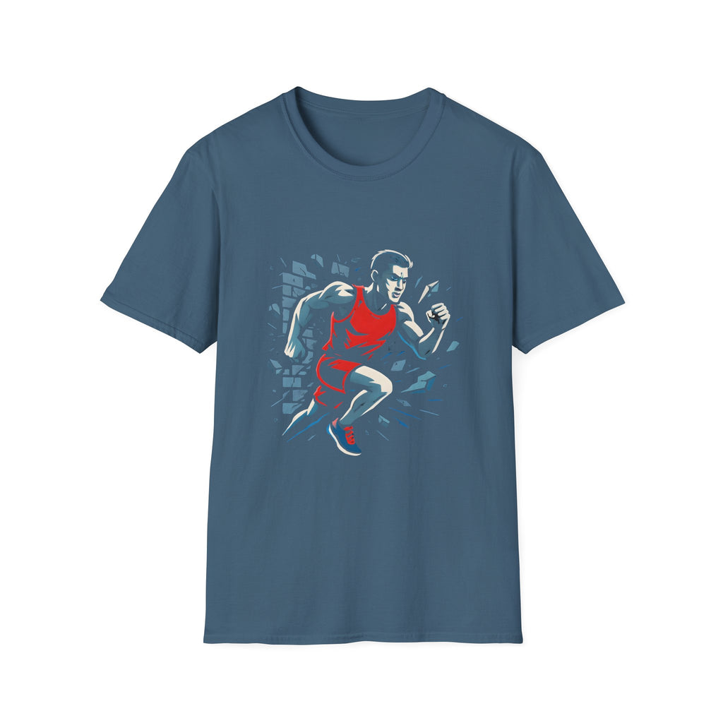 Runner Breaks Through Wall T-Shirt